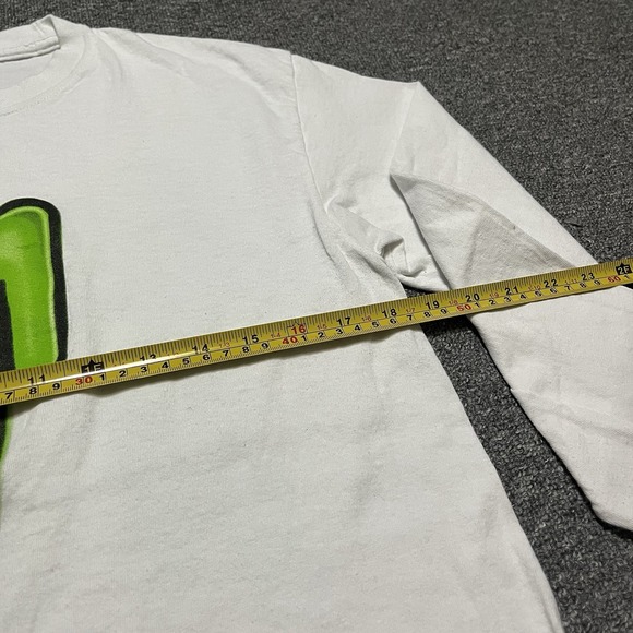 Billie Eilish Word Tour White Green Airbrush Long Sleeve Shirt Size‎ M - Picture 4 of 8